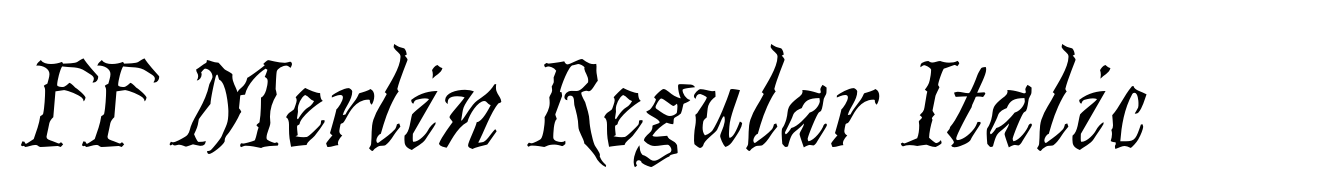 FF Merlin Regular Italic